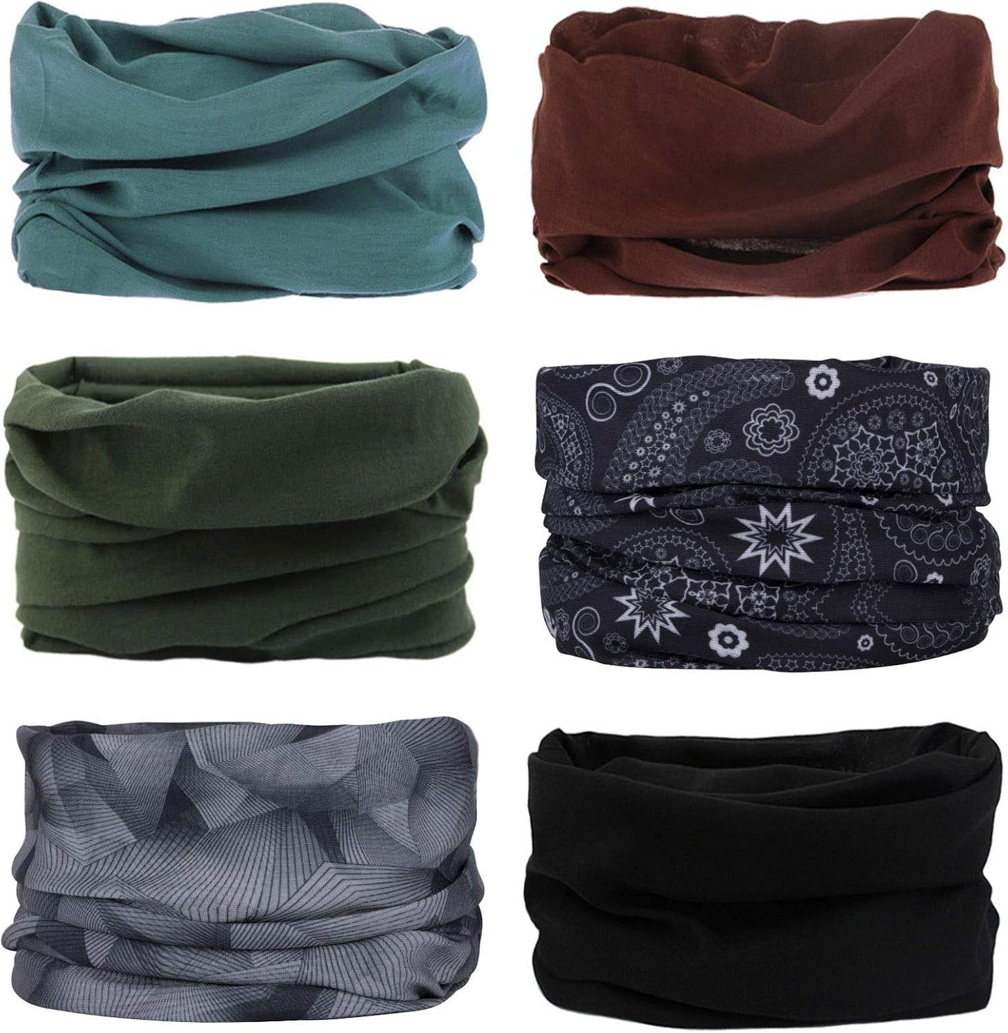 Bandana multifonction: 6 pièces